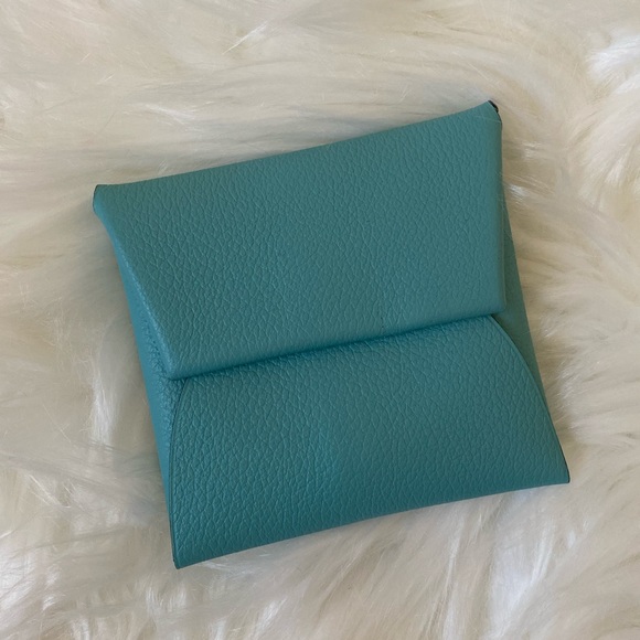 Hermes Blue Atoll Bastia Coin Purse - Picture 1 of 8